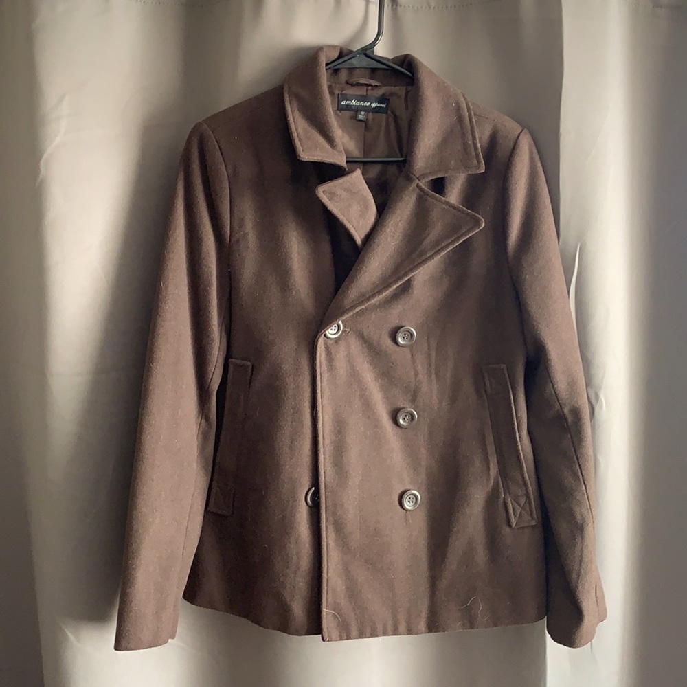 Ambiance Apparel Brown Pea Coat